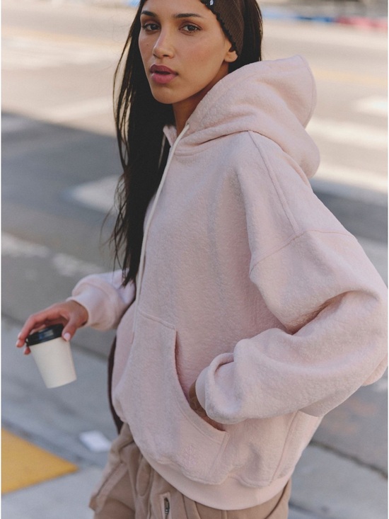 FP Movement by Free People Tops - Free People Final Call Flocked Velvet Hoodie